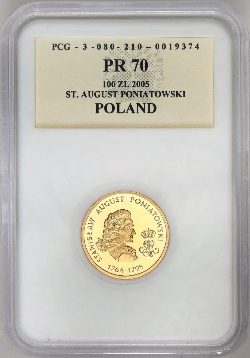III RP. 100 złotych 2005 Stanisław August Poniatowski